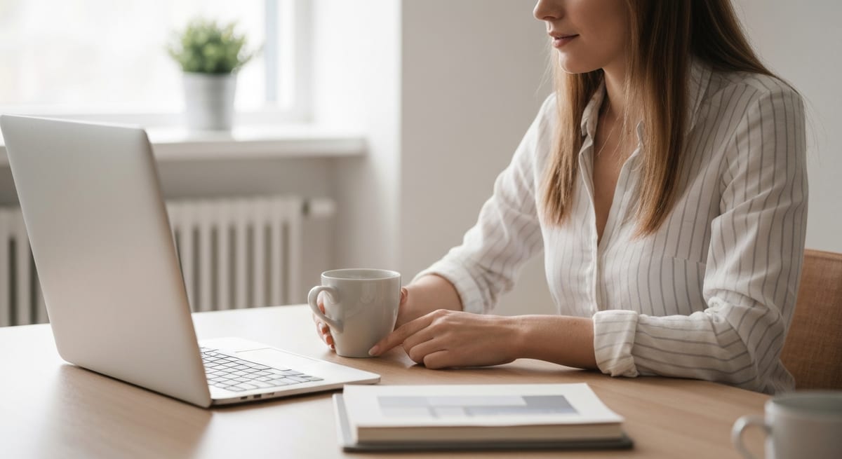 A person applying directly on a company careers page from a laptop