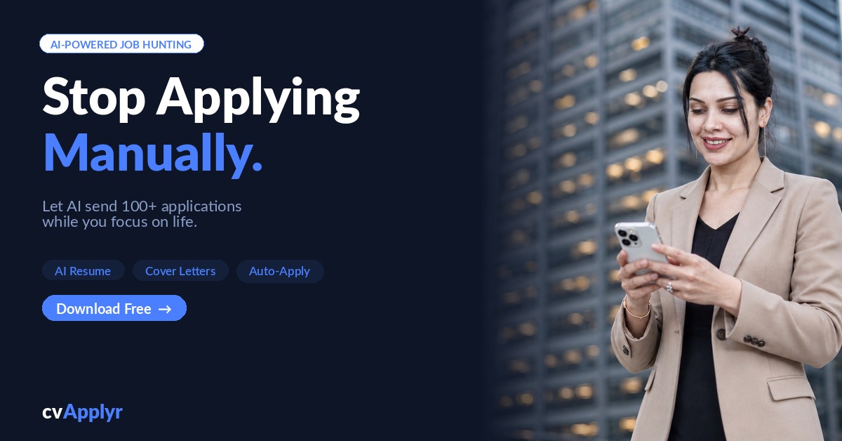 Stop applying to jobs manually — CVApplyr automates the repetitive work
